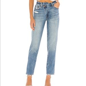 PISTOLA crossover straight leg jeans